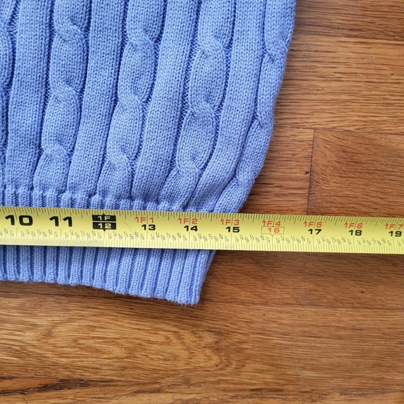 Ralph Lauren Light Blue Cable Knit Sweater - Picture 10 of 10